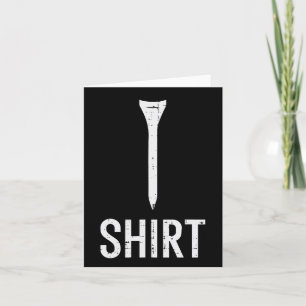 Cartão Camiseta de Golfe Funny Piada Golfe Pai Homens W