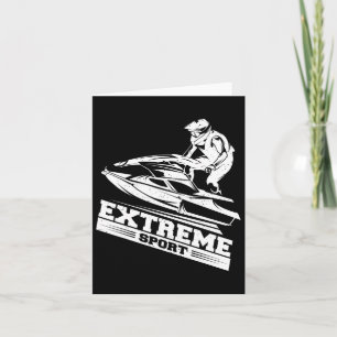 Cartão Camiseta De Jet Ski Esqui Tee Esqui Esporte Extrem
