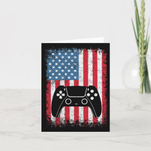 Cartão Camiseta De Julho De Videogame Gamer Crianças Meni
