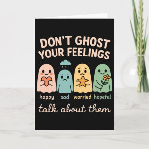Cartão Camiseta de Psicólogo Escolar de Halloween Não Ass