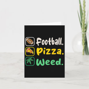 Cartão Camiseta Divertida Futebol Pizza Maconha Para Aman