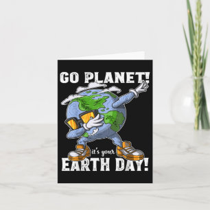 Cartão Camiseta Do Dia Da Terra Do Planeta Vá Presente Da