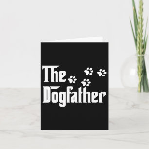 Cartão Camiseta Dogfather Pai Presente Dia dos Pais Amant