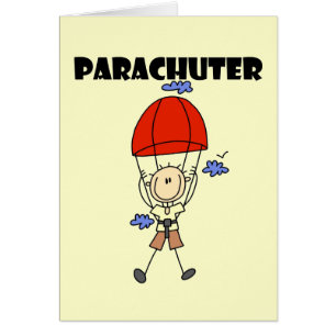 Cartão Camiseta e presentes de Parachuter