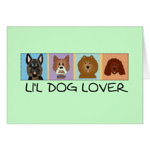 Cartão Camiseta e presentes do amante do cão pequeno