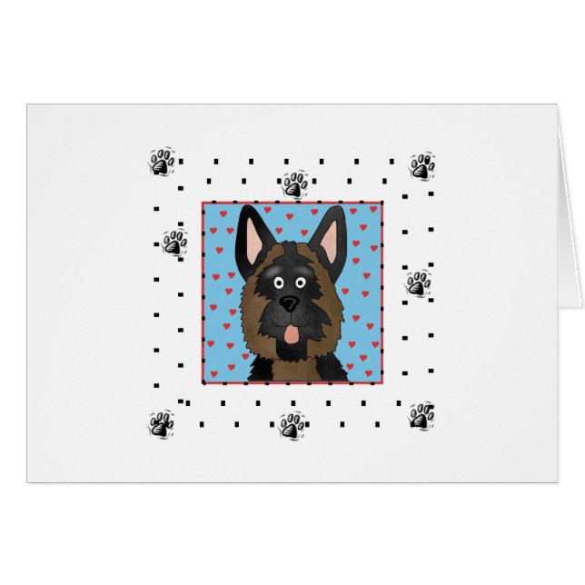 Cartão Camiseta e presentes do cão de german shepherd (Frente Horizontal)