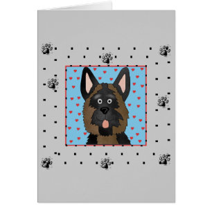 Cartão Camiseta e presentes do cão de german shepherd