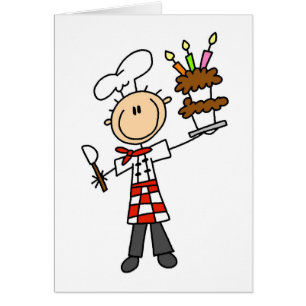 Cartão Camiseta e presentes do cozinheiro chefe de