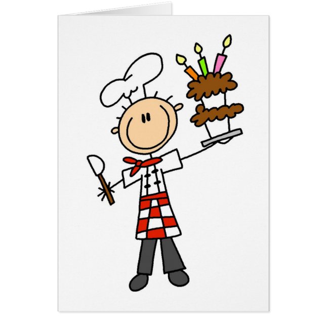 Cartão Camiseta e presentes do cozinheiro chefe de (Frente)