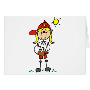 Cartão Camiseta e presentes do jogador de beisebol da