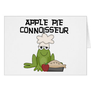 Cartão Camiseta e presentes do perito da torta de Apple