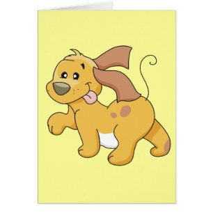 Cartão Camiseta e presentes felizes do cão de Brown