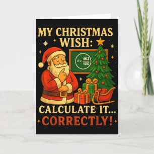 Cartão Camiseta Engraçada 67 Natal Matemática 67 Meme – P