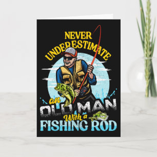 Cartão Camiseta engraçada de aniversário de Byss Fishing 