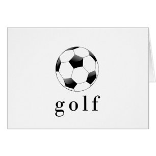 Cartão Camiseta engraçada de esportes Bola de Futebol Gol