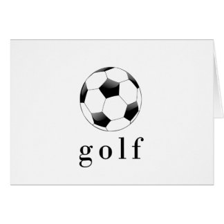Cartão Camiseta engraçada de esportes Bola de Futebol Gol