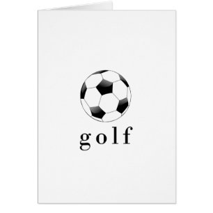 Cartão Camiseta engraçada de esportes Bola de futebol Gol