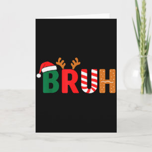 Cartão Camiseta engraçada de Natal para adolescentes e me