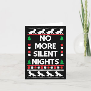 Cartão Camiseta engraçada de Natal para novos pais, Não m