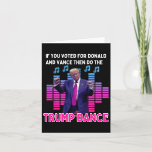 Cartão Camiseta engraçada para pais e mães que amam Trump