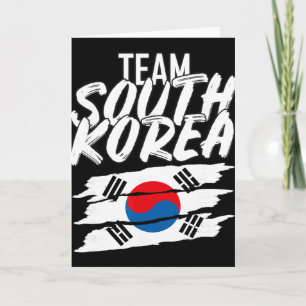 Cartão Camiseta Esportiva Time Futebol Coreia do Sul