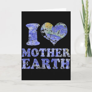 Cartão Camiseta Eu Amo a Mãe Terra
