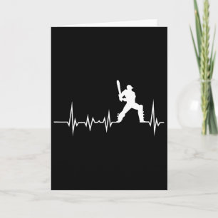 Cartão Camiseta gráfica com impressão de batimento cardía