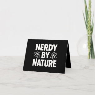 Cartão Camiseta Gráfica Nerdy By Nature - Desenho de Ciên