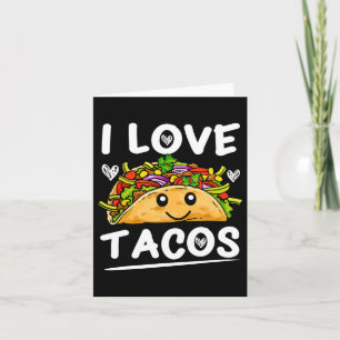 Cartão Camiseta Gráfico 365 Eu Amo Tacos Cinco De Mayo Ta
