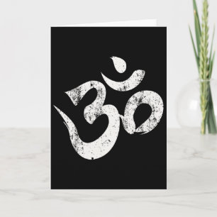 Cartão Camiseta Hindu Om Camisa Hinduísmo Camiseta Om Yog