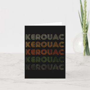Cartão Camiseta Kerouac Coração de Amor Estilo Vintage Gr