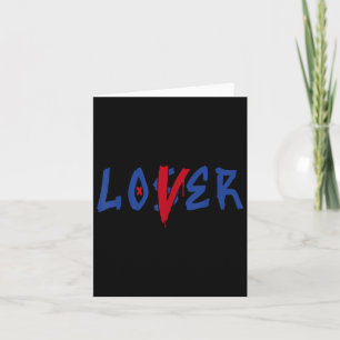 Cartão Camiseta Loser Lover Drip Azul Cor Rara Combinando