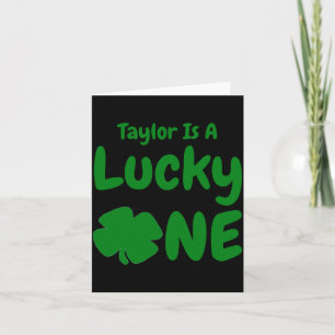 Cartão Camiseta Lucky One St Patricks Day 1º Aniversário