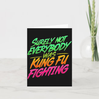 Cartão Camiseta Lutando Kung Fu Certamente Não Era Todos1