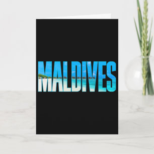 Cartão Camiseta Maldivas Souvenir Para Casal ou Família S