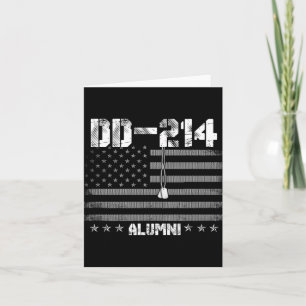 Cartão Camiseta Manga Longa Patriótica Dd-214 Alumni Vete