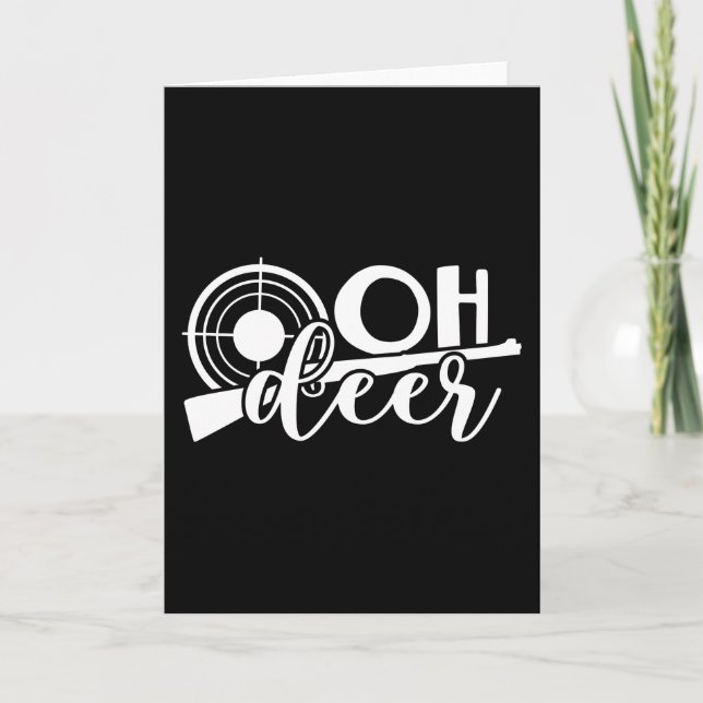 Cartão Camiseta masculina estampa Oh deer (Frente)