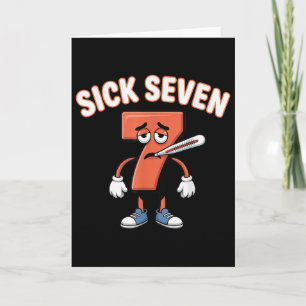 Cartão Camiseta Meme Seven Doente Seis Sete Brincadeira D