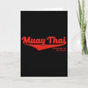 Cartão Camiseta Muay Thai Kickboxing Distressed, Mma Bjj,