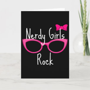 Cartão Camiseta Nerdy Girls Rock Gamer Geek Chic Divertid