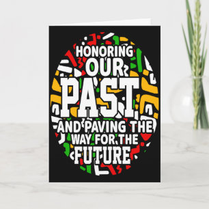 Cartão Camiseta Orgulho do Mês da História Negra em Homen