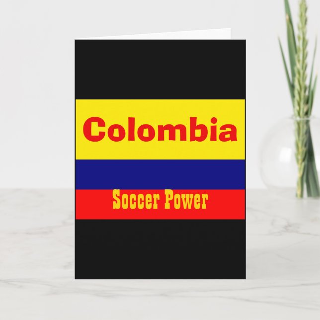 Cartão Camiseta Poder de Futebol da Colômbia  (Frente)