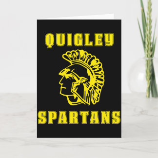 Cartão Camiseta Quigley Spartans Head