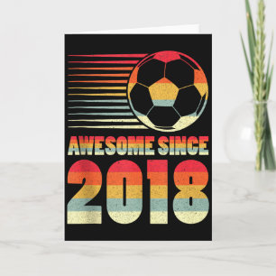 Cartão Camiseta Regata de Aniversário de 8 anos de Futebo
