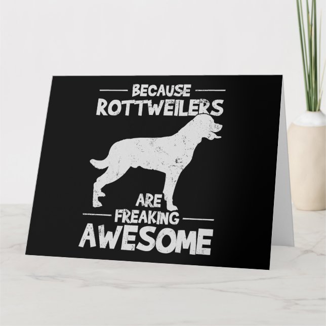 Cartão Camiseta Rottweiler Cópia (Frente)