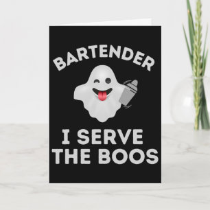 Cartão Camiseta Rtender Halloween Rtender Ghost Eu Sirvo