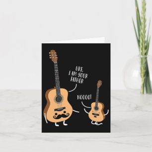 Cartão Camiseta Uke Engraçado Eu Sou Seu Pai Ukulele Guit