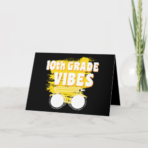 Cartão Camiseta Vibes de Volta à Escola 10ª Série Primeir