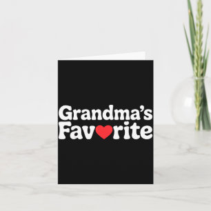 Cartão Camisetas de Humor Familiar Favoritas das Avós Eng