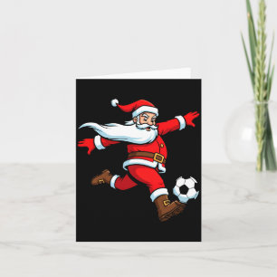Cartão Camisetas de Natal de Futebol do Papai Noel para M